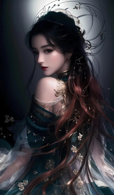 3D女 动漫 黑色（画师不详出处不详侵权删）