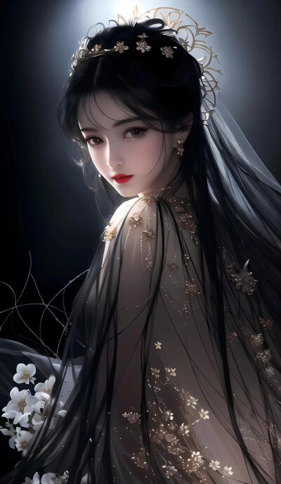 3D女 动漫 黑色（画师不详出处不详侵权删）