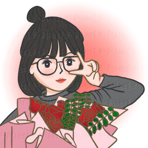 原创手绘情侣头像