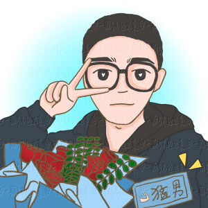 原创手绘情侣头像