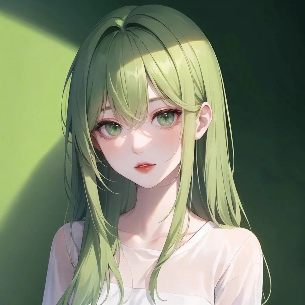 绿色头发女孩
