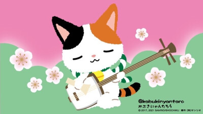 ✐.歌舞伎喵太郎-桌面壁纸