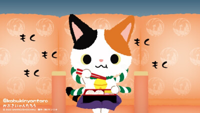 ✐.歌舞伎喵太郎-桌面壁纸