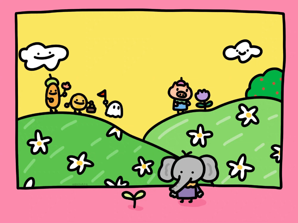 朋友圈背景 cr：团长今天画点啥