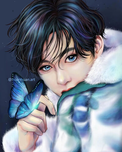 金泰亨手绘，搜图不易，留图请点赞，专辑内所有图片均有才阿米所绘，我只是图片搬运工，只留作欣赏