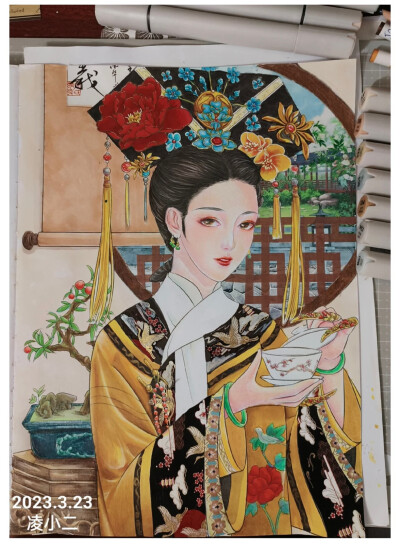 涂色