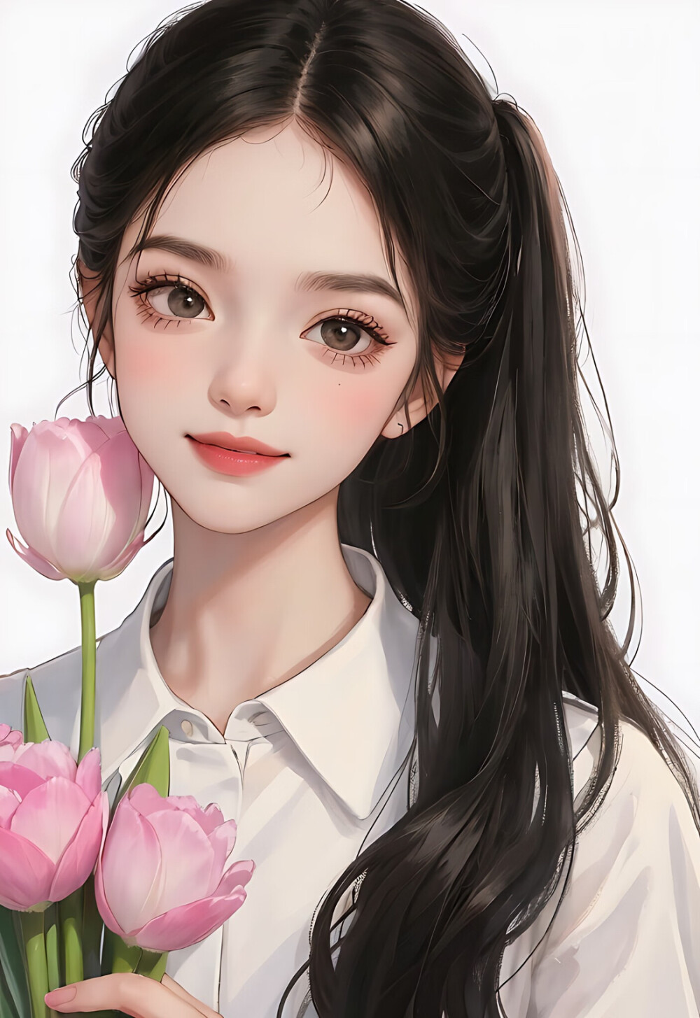 花与少女