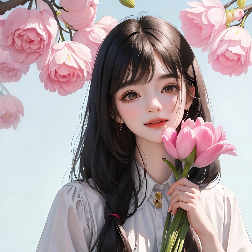 花与少女