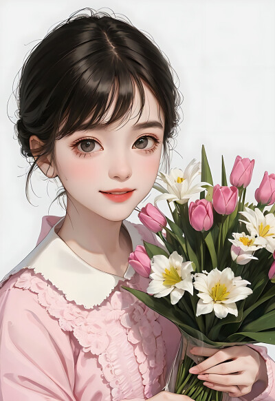 花与少女