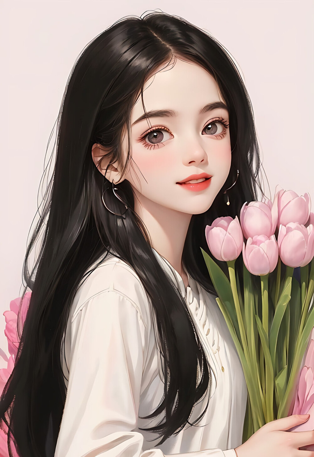 花与少女