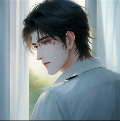 【关键词】白衬衫，白窗帘