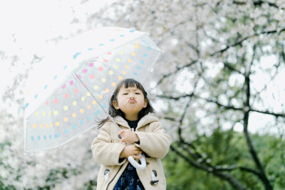 这个春天我没有遗憾
摄影：洪小漩
出镜：菲比
那日，是周五，下着雨，温度还低。这些要素聚在一起，给我拼凑出一个相对不那么熙攘的少年儿童公园。
雨水打落一地樱花，地上仿佛蒙上了一层薄薄的雪。
菲比带着自…