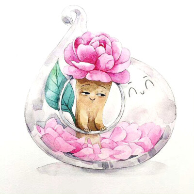 植物绘，插画师kat_branch