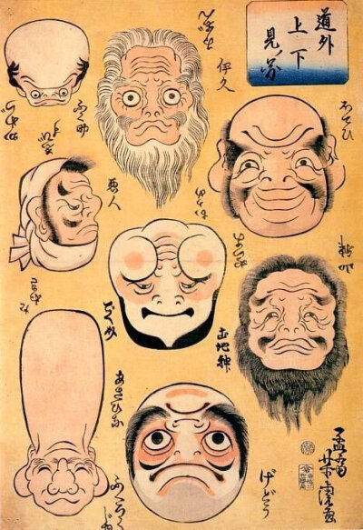 19世纪颠倒画像