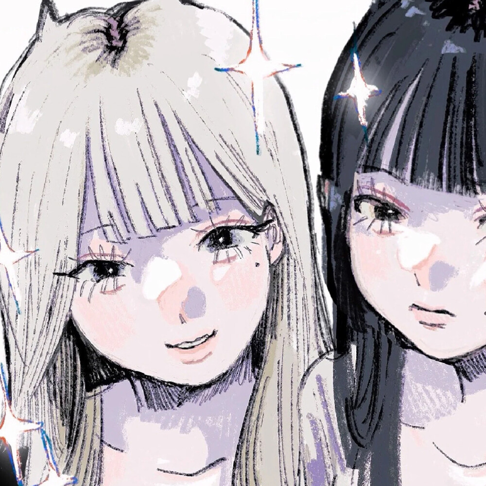 闺蜜漫头 姐妹头像