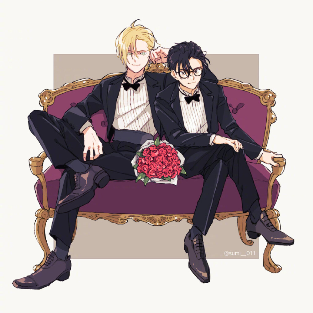 #banana fish# 平行世界的亚修和英二一定很幸福[悲伤].twi：sumi__011 ​​​