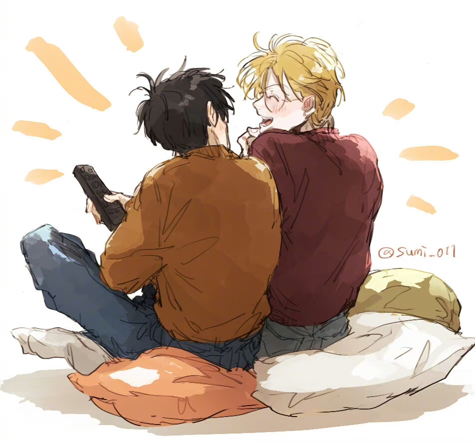 #banana fish# 平行世界的亚修和英二一定很幸福[悲伤].twi：sumi__011 ​​​