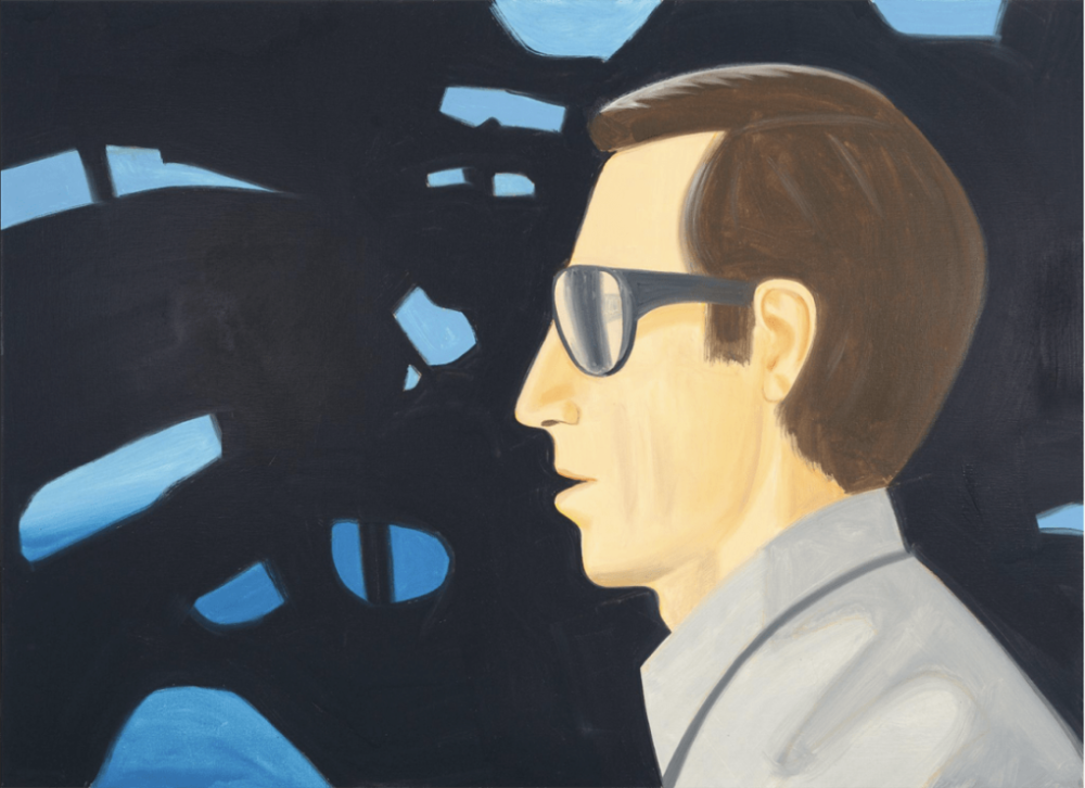 亚力克斯·卡茨（Alex Katz）《Vincent》，布面亚麻，121.9×167.6cm，2008年，图片：艺术家和Thaddaeus Ropac画廊