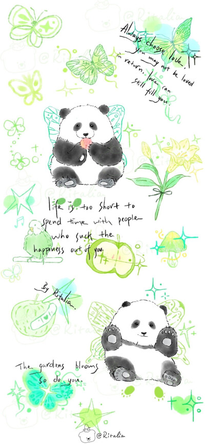《今天是什么颜色》
画师：麻袋小熊猫Ritalia