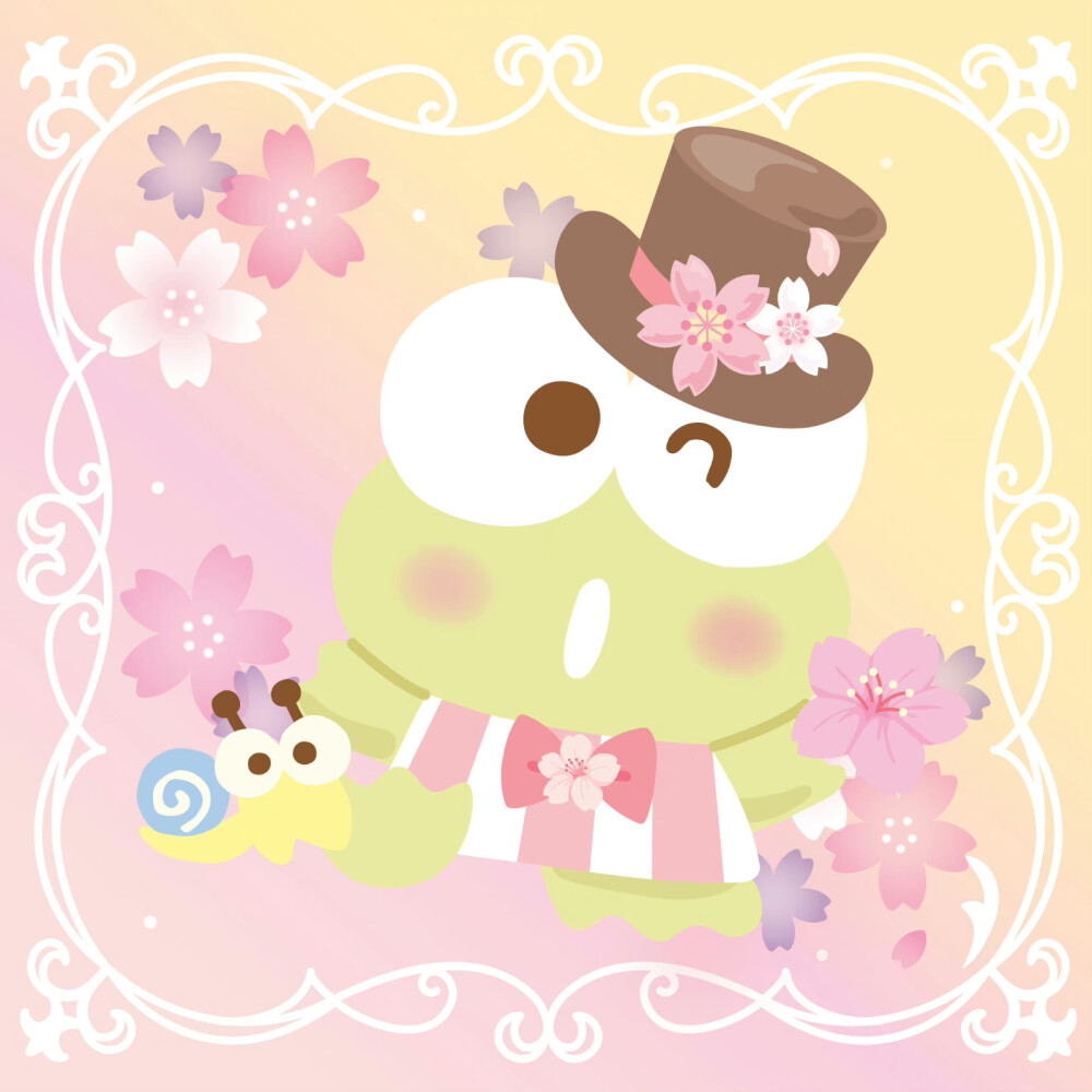 三丽鸥粉樱花头像
与春天的浪漫之约