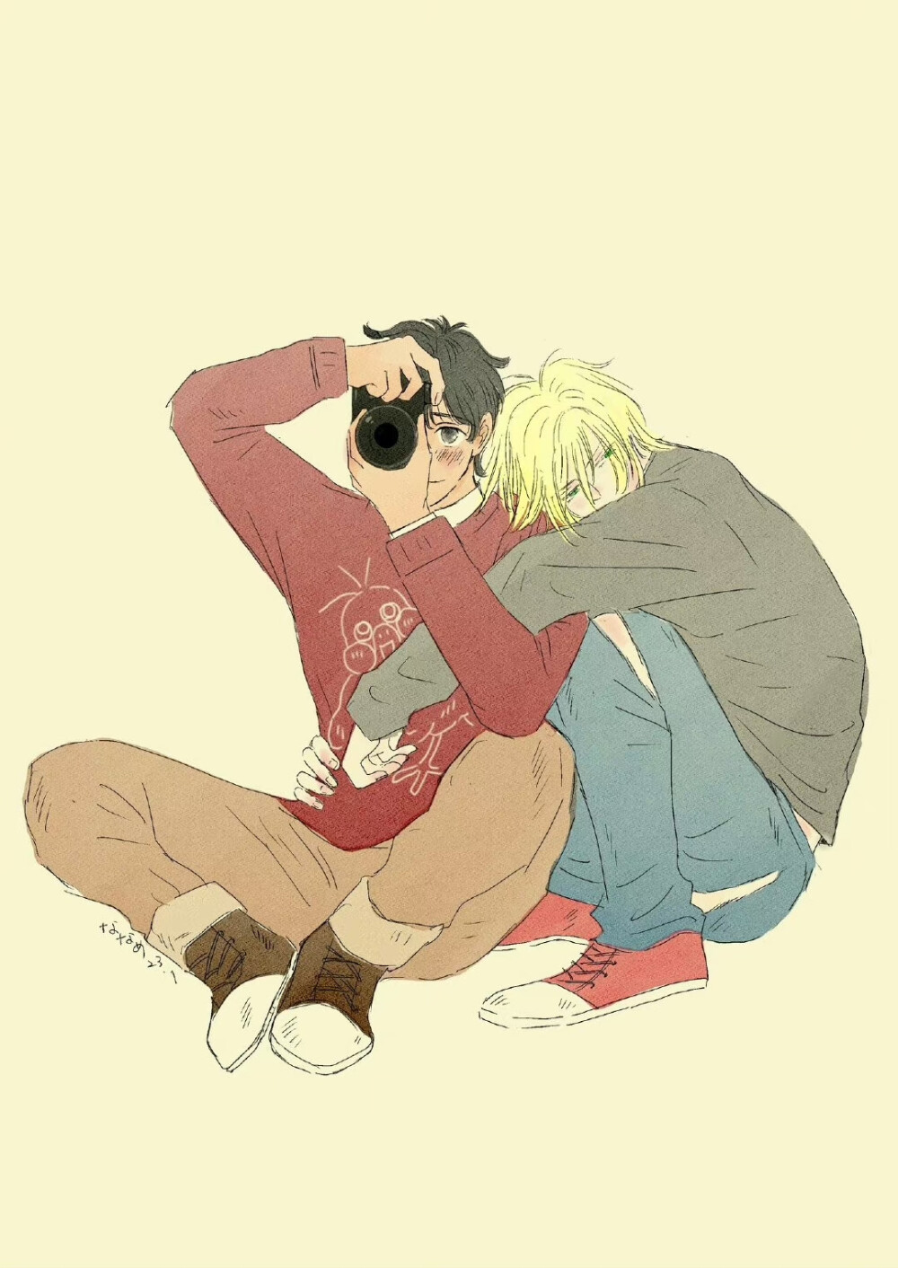 #bananafish# 是小情侣亚修和英二的甜蜜日常[哇].twi：nana_meyo #a英# ???