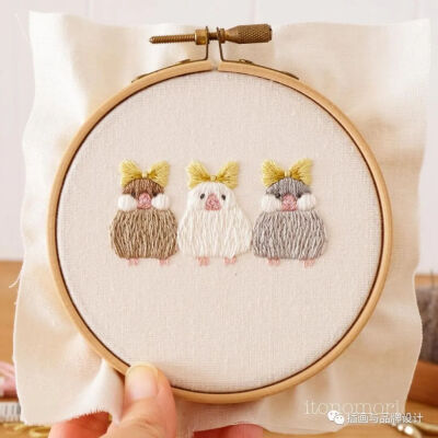 小清新风格刺绣