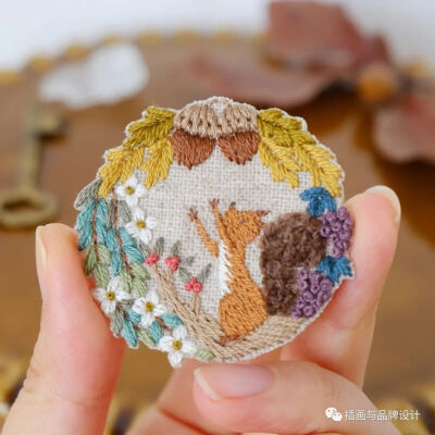 小清新风格刺绣