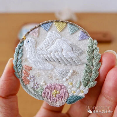 小清新风格刺绣