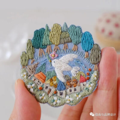 小清新风格刺绣