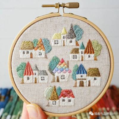 小清新风格刺绣