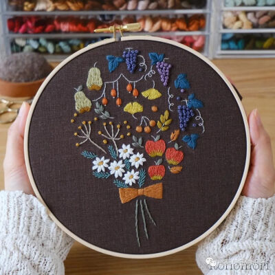 小清新风格刺绣