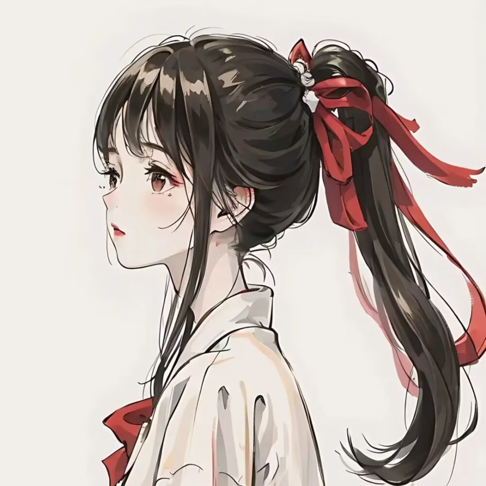 动漫女头唯美头像