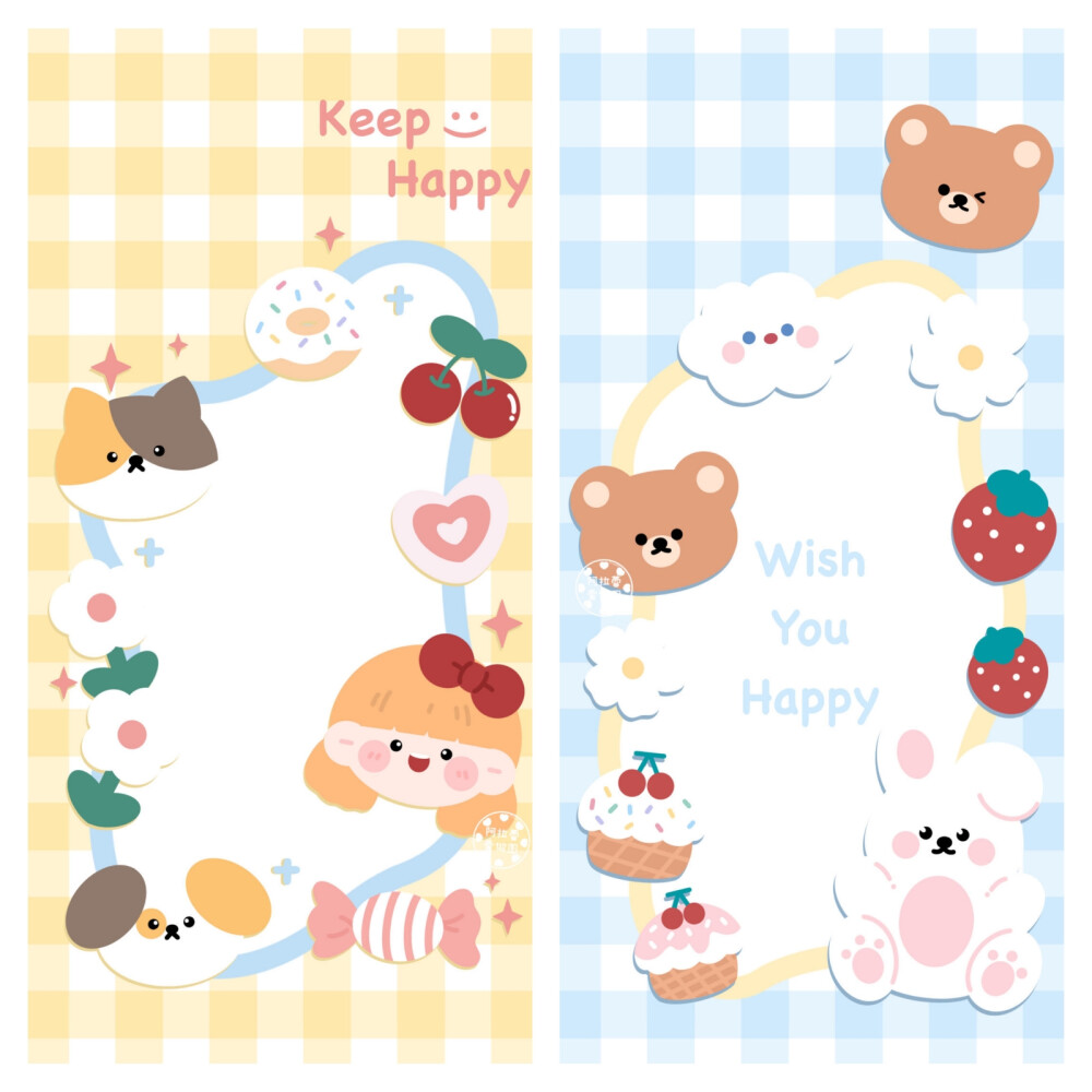 可爱的小动物们～
画师：阿拉蕾爱做图