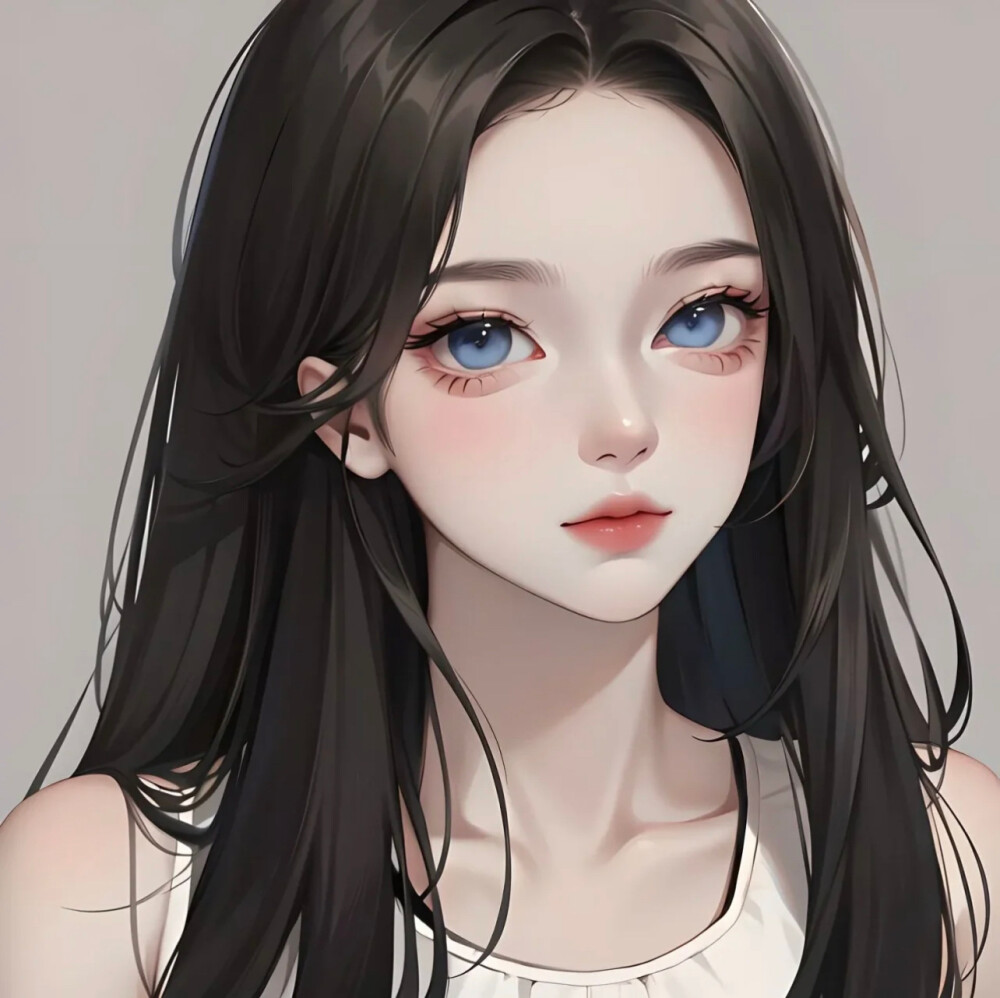 傲娇美少女插画WeChat头像 ​​​