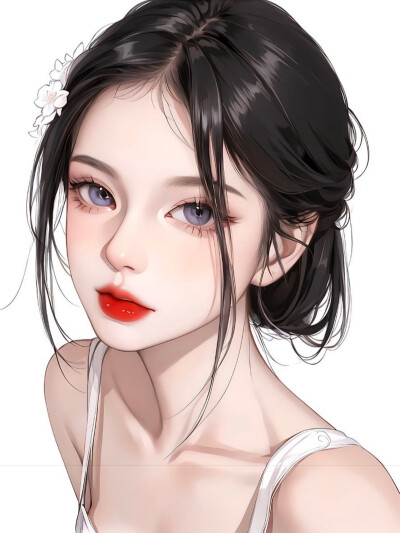 动漫插画 女生头像