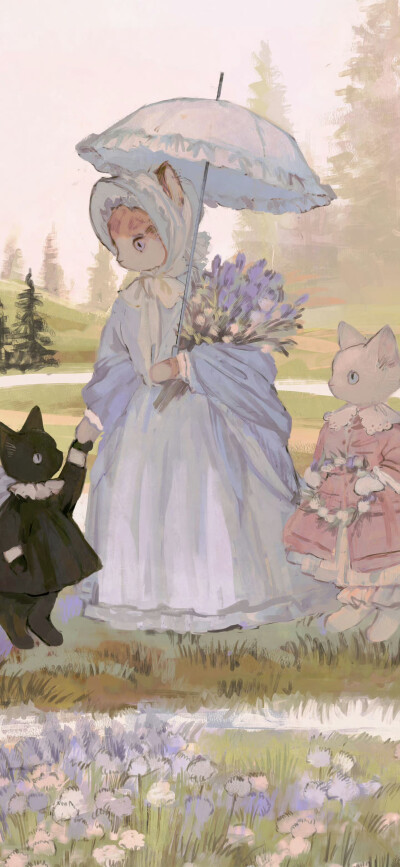 复古插画壁纸
画师@rt0no