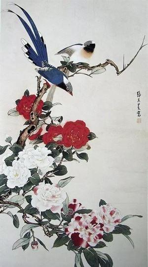 张其翼（1915—1968），20世纪杰出的花鸟画家之一，其曾祖父张德彝曾任清政府驻欧使节，是目睹巴黎公社革命全过程的唯一中国人。张其翼擅画各种禽鸟、猿猴等，兼工带写，独树一帜。