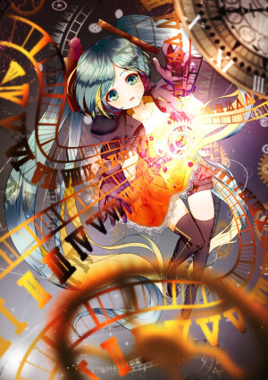 画师：miyaka-( pixiv）HATSUNE MIKU EXPO Rewind + Illust1