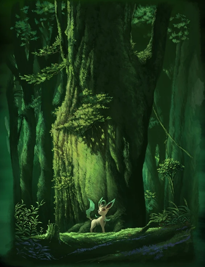 160.伊布72(叶精灵) 草属性~生态
原型: 森林精灵