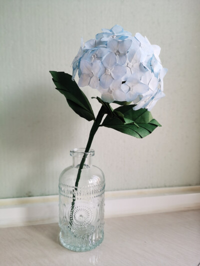 折纸绣球花