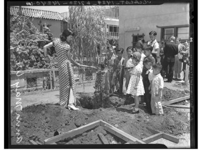 ▲  1938年9月1日，黄柳霜在美国洛杉矶，旗袍下明显穿着衬裤。