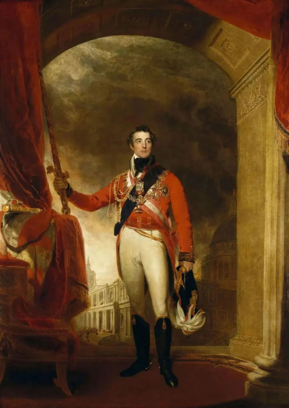 Arthur Wellesley（威灵顿公爵阿瑟·韦尔斯利）/ Thomas Lawrence / 1814-1815 绘 / 现存于英国 Royal Collection Trust