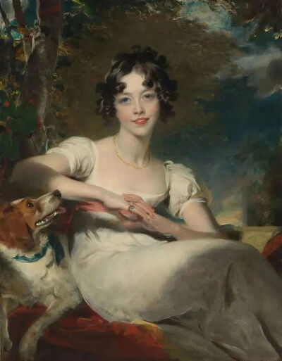 Lady Maria Conyngham / Thomas Lawrence / 1824-1825 绘 / 现存于美国 THE MET
动图为托马斯作品中的服饰展示图
