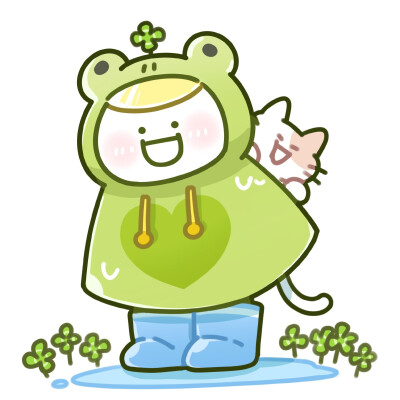 小蓝 雨衣