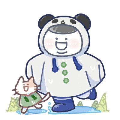 小蓝 雨衣