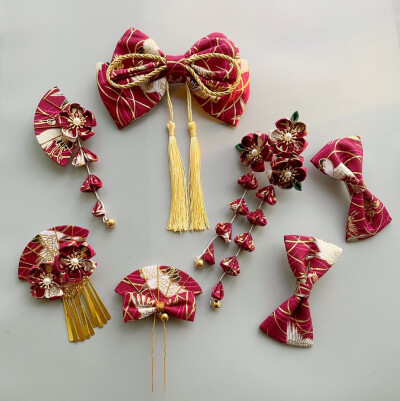 可爱的和风髮饰