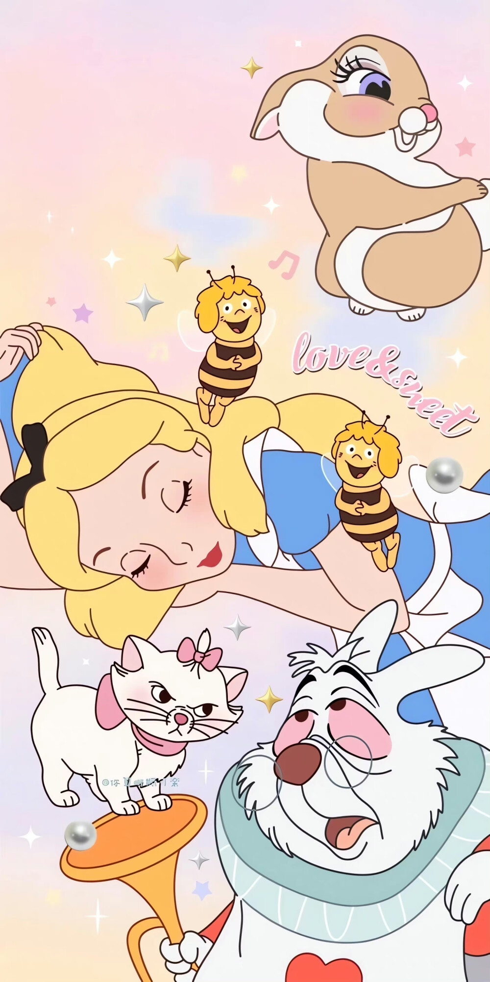 迪士尼公主壁纸梦幻复古风拼贴图源: 图②⑤你算哪瓶可楽,其他:咔咔没