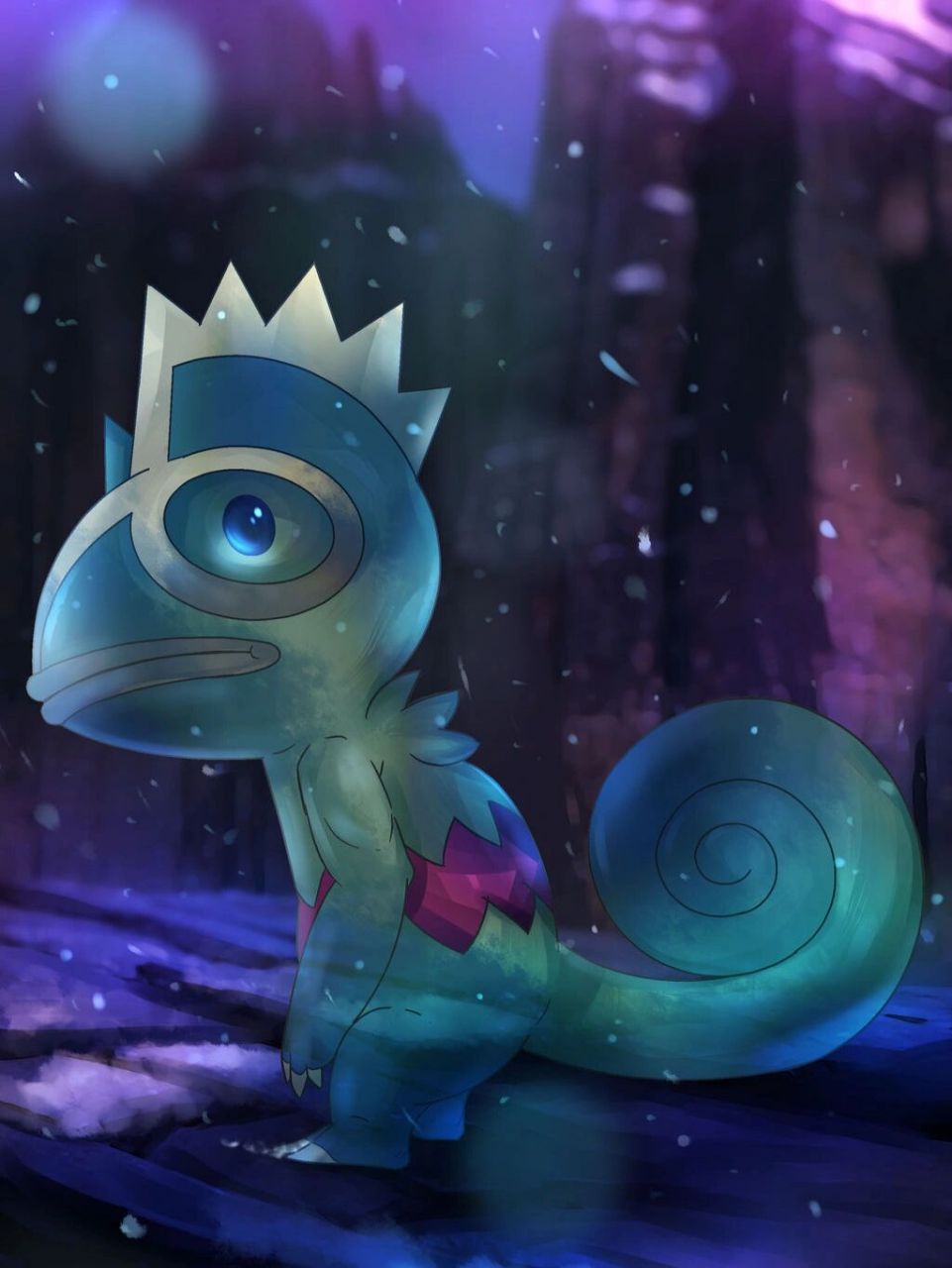 352·变隐龙(原型·变色龙) "变色宝可梦·变换自如属性"