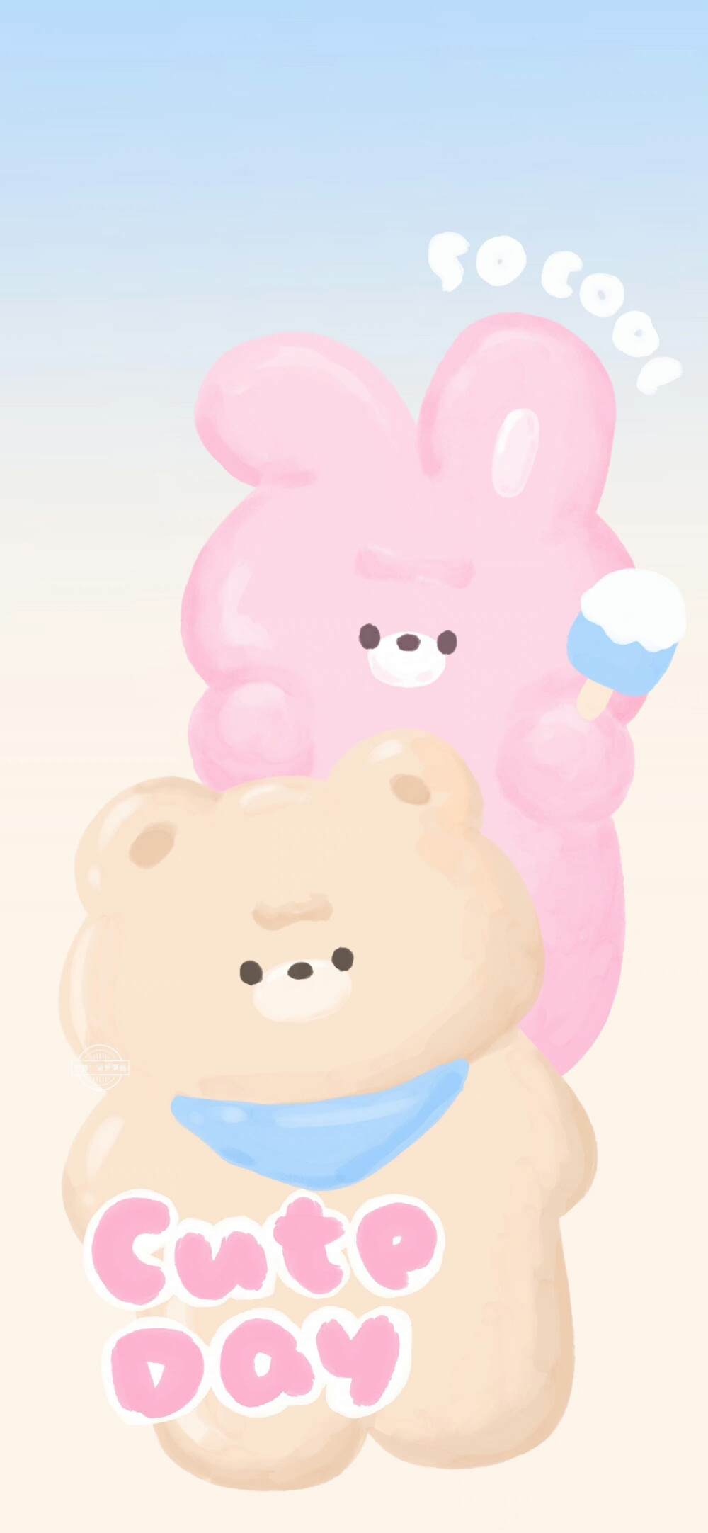 ins风|油画小熊系列画师:菠萝果酱儿