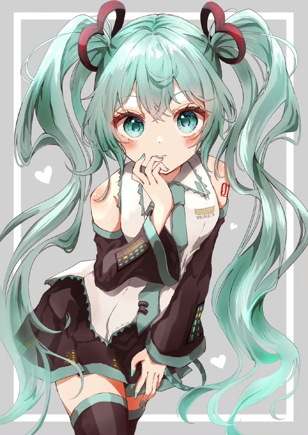 初音未来元气插画
飘逸微卷的双马尾
Twi:kayon247